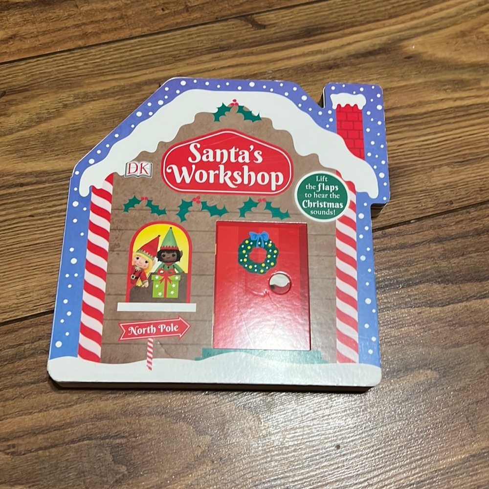 Santa’s workshop interactive book with sounds.